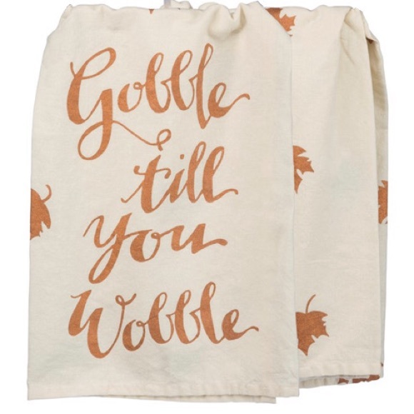 Thanksgiving Kitchen Towel Holiday Decoration Gold - Picture 2 of 3